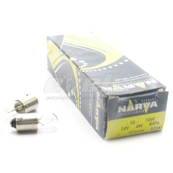 Лампа "NARVA" 24v 4W (BA9s) виброустойчивая /T4W